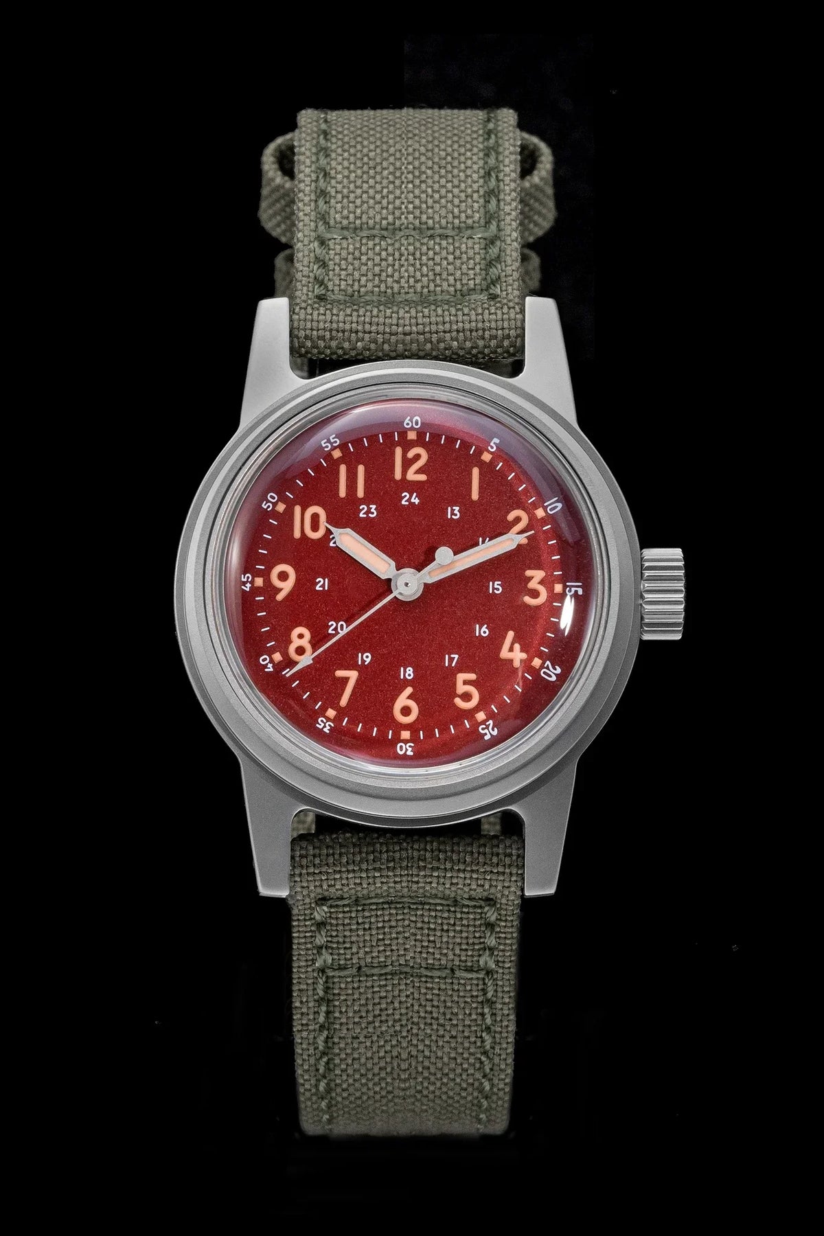 THORN Retro vojenské hodinky 36 mm s strojkem NH35A SHY-043 Sportovní hodinky Unisex Pánské a dámské Luxusní