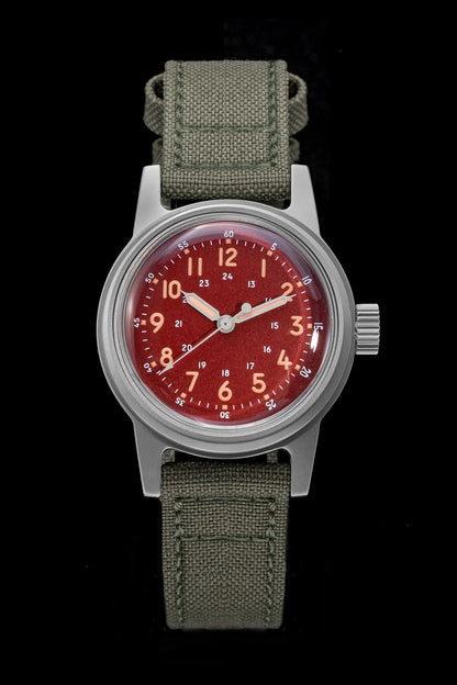 THORN Retro vojenské hodinky 36 mm s strojkem NH35A SHY-043 Sportovní hodinky Unisex Pánské a dámské Luxusní