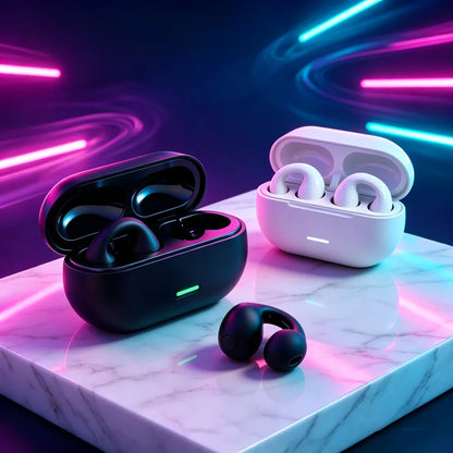 Écouteurs sans fil TWS, écouteurs Bluetooth, casque Bluetooth circumaural utilisant de la mousse à mémoire de forme pour un confort quotidien optimal.