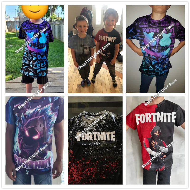 Children Battle Royals Hoodie Fortnite Boys Girls Cartoon Printed Pullovers Kids Sweatshirt Harajuku Streetwear Spring Winter