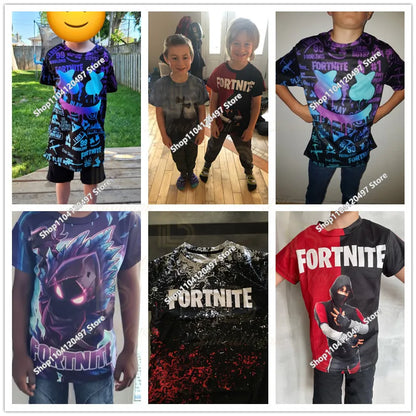 Children Battle Royals Hoodie Fortnite Boys Girls Cartoon Printed Pullovers Kids Sweatshirt Harajuku Streetwear Spring Winter
