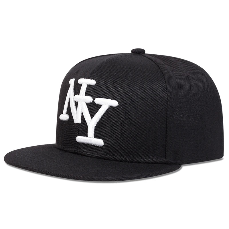 Unisex betűhímzéses hip-hop sapkák tavasz-ősz szabadtéri állítható alkalmi baseball sapkák napvédő sapka