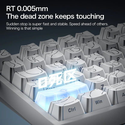ATTACK SHARK R82 HE 8000Hz Magnetic Switch Keyboard 75% 0.005mm Rapid Trigger Low Latency RGB Hall Effect Wired Gaming Keyboard