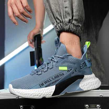Scarpe da uomo nuove, sneakers, leggere, casual, alla moda, da corsa, elastiche, per il tempo libero, in rete, estive, sportive, da tennis, da passeggio, taglia