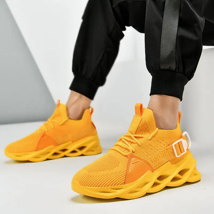 Hot Sale Fashion Purple Casual Sneakers Women Men Blade Running Shoes Big Size 48 Light Breathable Sports Shoes Men Mesh Sneaker