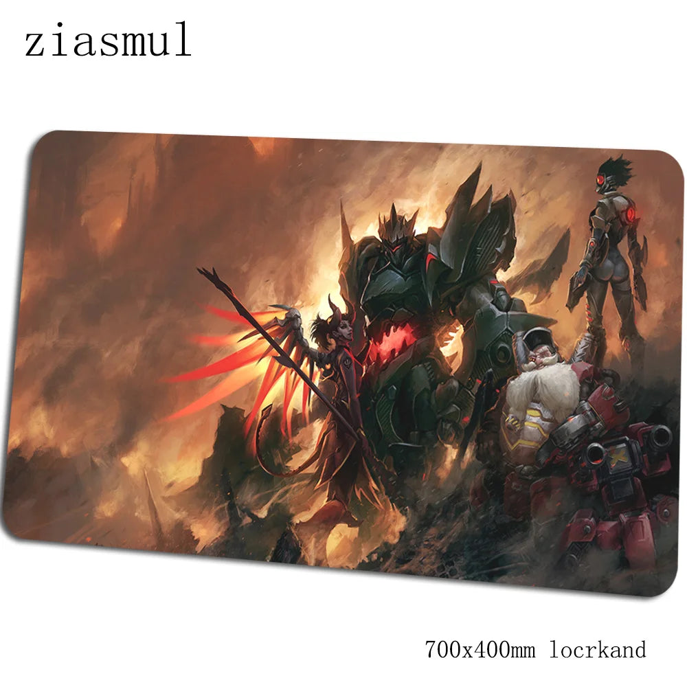 Overwatch mouse pad Gorgeous Computer Mat 70x40cm gaming mousepad large XL mouse pad keyboard games PC gamer desk