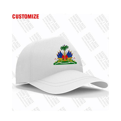 Haiti Free Custom College Name Number Team Logo Hat Hti Country Travel French Nation Haitian Republic Flag Baseball Cap
