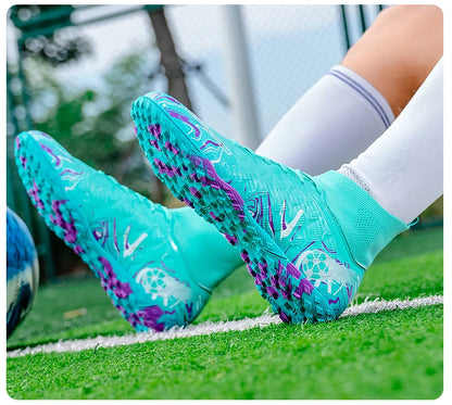 Men Professional Football Shoes Society Cleats Soccer Shoes Original Indoor Football Field Boots Grass Training TF/FG Sneaker