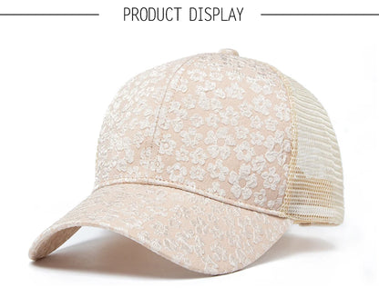 CNTANG 2024 New Print Mesh Caps Fashion Women Baseball Cap Summer Outdoor Casual Sun Hat For Female Hip Hop Girls Snapback