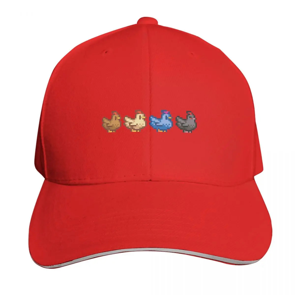 4 Chickens Stardew Valley Baseball Cap Fashion Beach Hat men Hood foam party Hat Hats For Men Women's