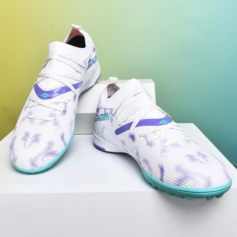 Chaussures de football en mesh respirant pour hommes, crampons de football professionnels, chaussures de football pour jeunes, antidérapantes, baskets pour hommes, Society Chuteira