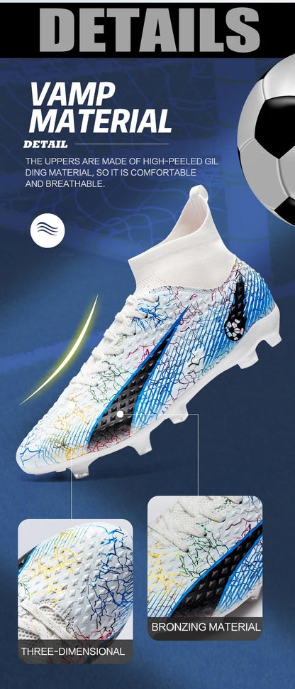 Men Soccer Shoes Kids Football Boots Women Professional Soccer Cleats Antiskid Chaussure TF/FG Outdoor Athletic Football Shoes