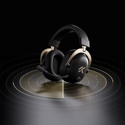 Casque de jeu sans fil magnétique MCHOSE V9 Turbo+ avec son surround 7.1 90 °   Écouteurs pivotants à faible latence avec chargement magnétique RGB