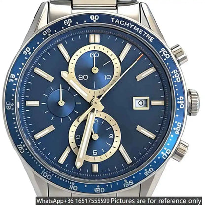 Relógio de luxo para homem de 43mm em aço 904L, movimento de quartzo, herança requintada e excelência artesanal-t