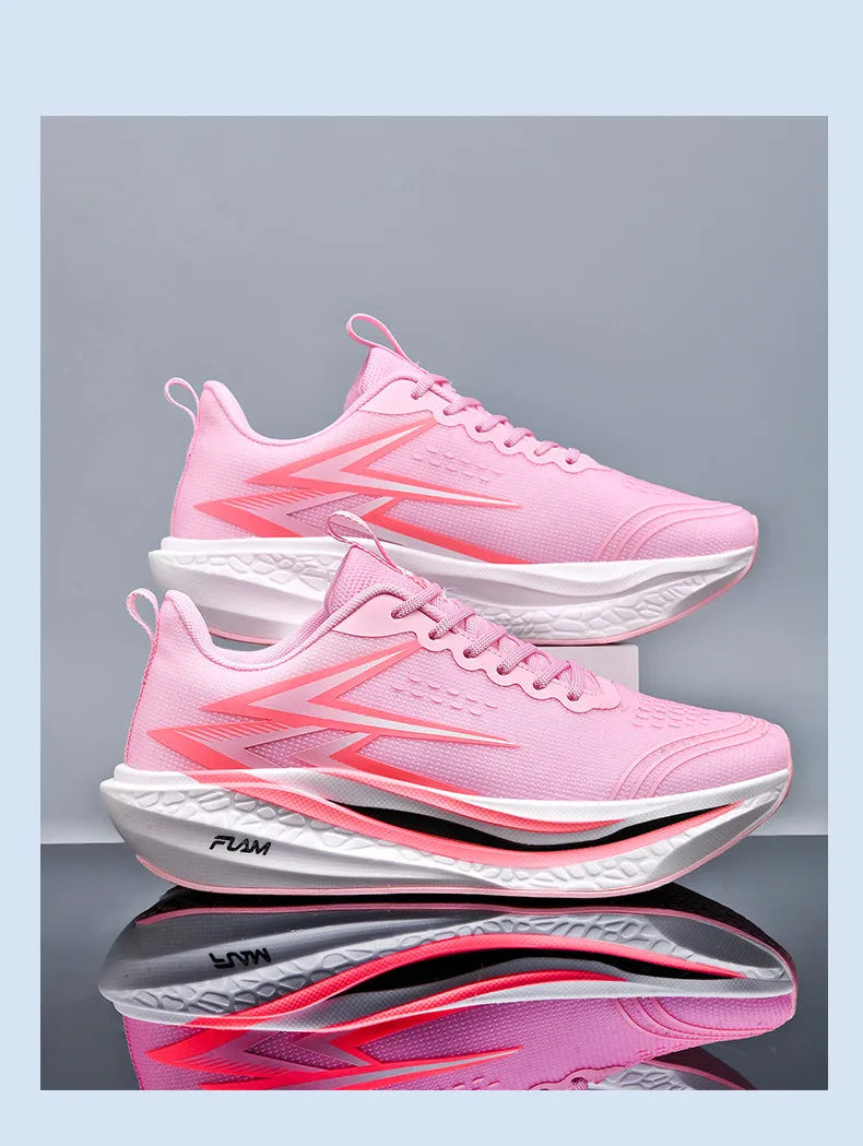 New Running Shoes Men Speciality Marathon Men's Sports Lightweight Carbon Board Women's Comfortable Athletic Nonskid Sneakers