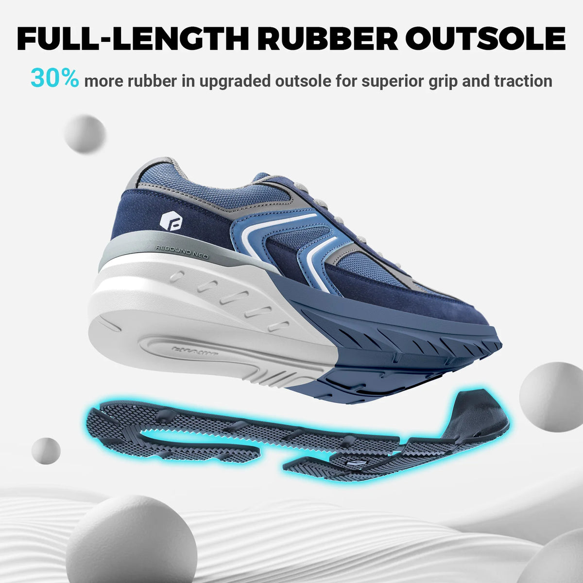 Fittington Wide Shoes For Man Walking Shoes Casual Sneakers Orthopedic Shoes Arch Support for Plantar Fasciitis Neuropathy