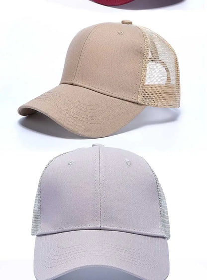 Cappellini da baseball all'ingrosso da uomo, cappellini casual, cappelli in mesh da donna, cappelli unisex con logo personalizzato, cappelli ricamati