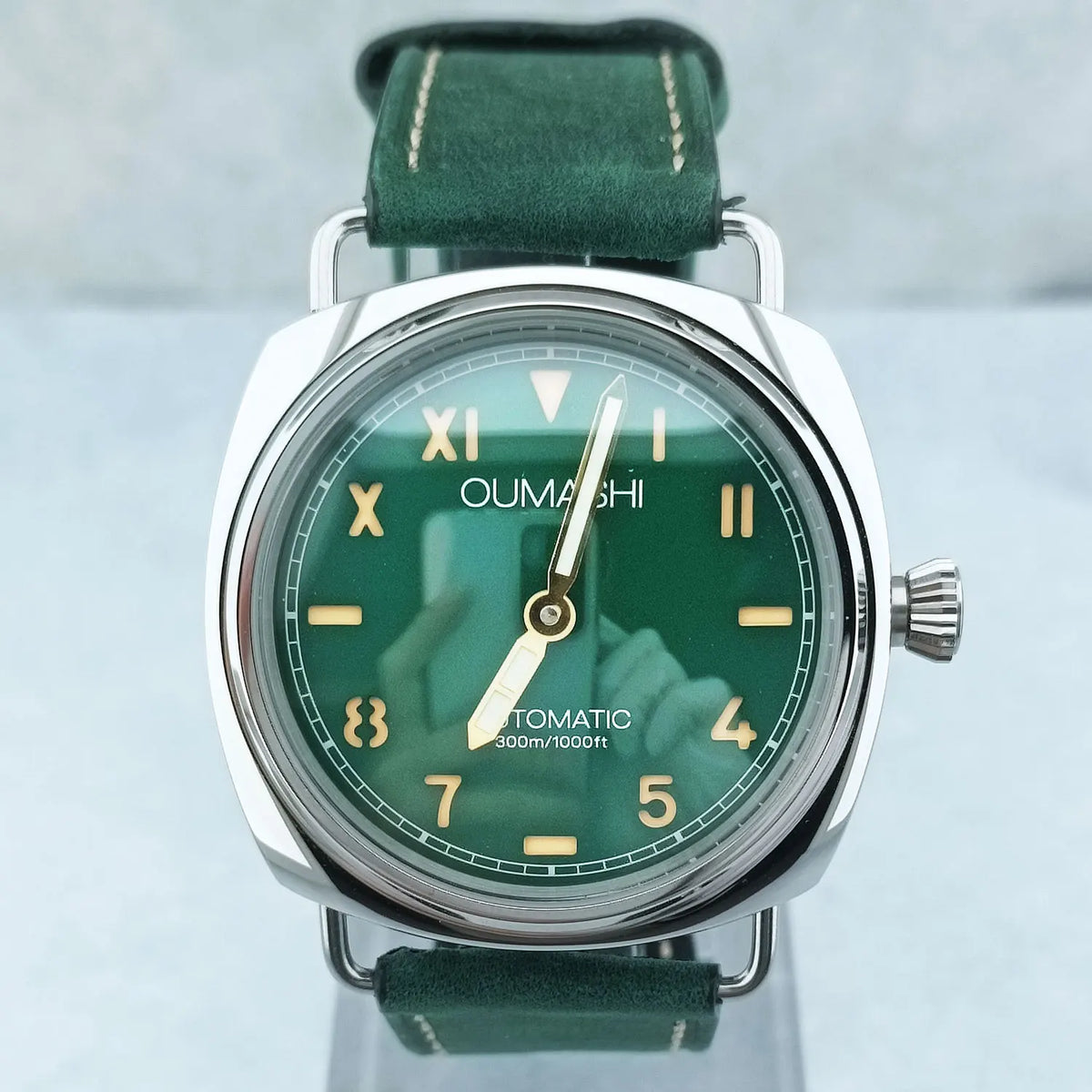 Zegarek męski 46 mm z ręcznym naciągiem, mechanizm Seagull ST3600, szkło szafirowe, wodoodporny, stal nierdzewna 316L, zegarek na zamówienie