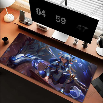 League of Legends Kindred Mouse Pad Μεγάλο Mousepad για Gaming Υπολογιστής Anime Κορίτσι Ταπί Γραφείου Αξεσουάρ Laptop Gamer XXL Τάπητας Πληκτρολογίου