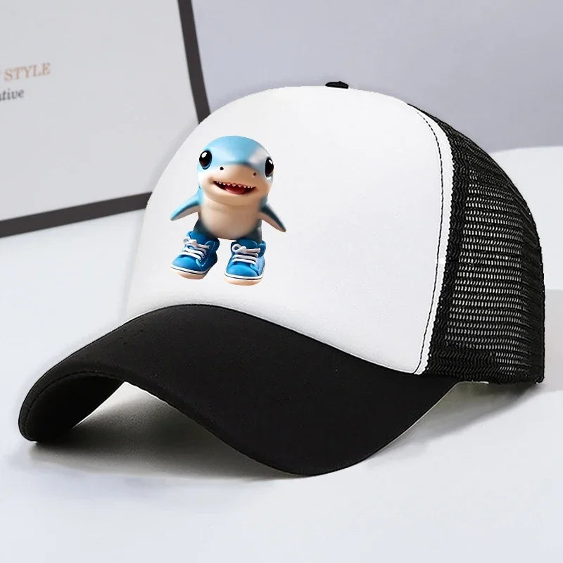 Italian Brainrot Kids Baseball Cap Boy Casual Hat Children Sports Sun Hats Tung Sahur Tralalers Shark Adjustable Bonnet Men Gift
