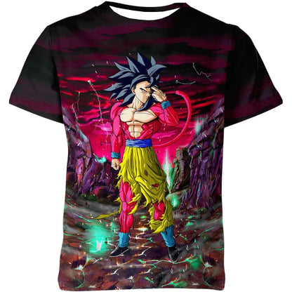 Sommer Dragon Ball T-shirt Børnetøj T-shirt Anime-figurer Goku Super Saiyan T-shirt Drengetøj Børnetøj Kortærmet Y2k