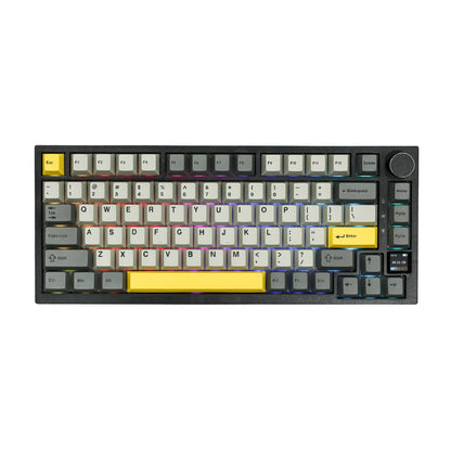 Ajazz AK820 Pro 75% Bluetooth 5.1/2.4G Wireless/Wired Gasket-mounted Mechanical Keyboard with TFT Screen for Mac/Win