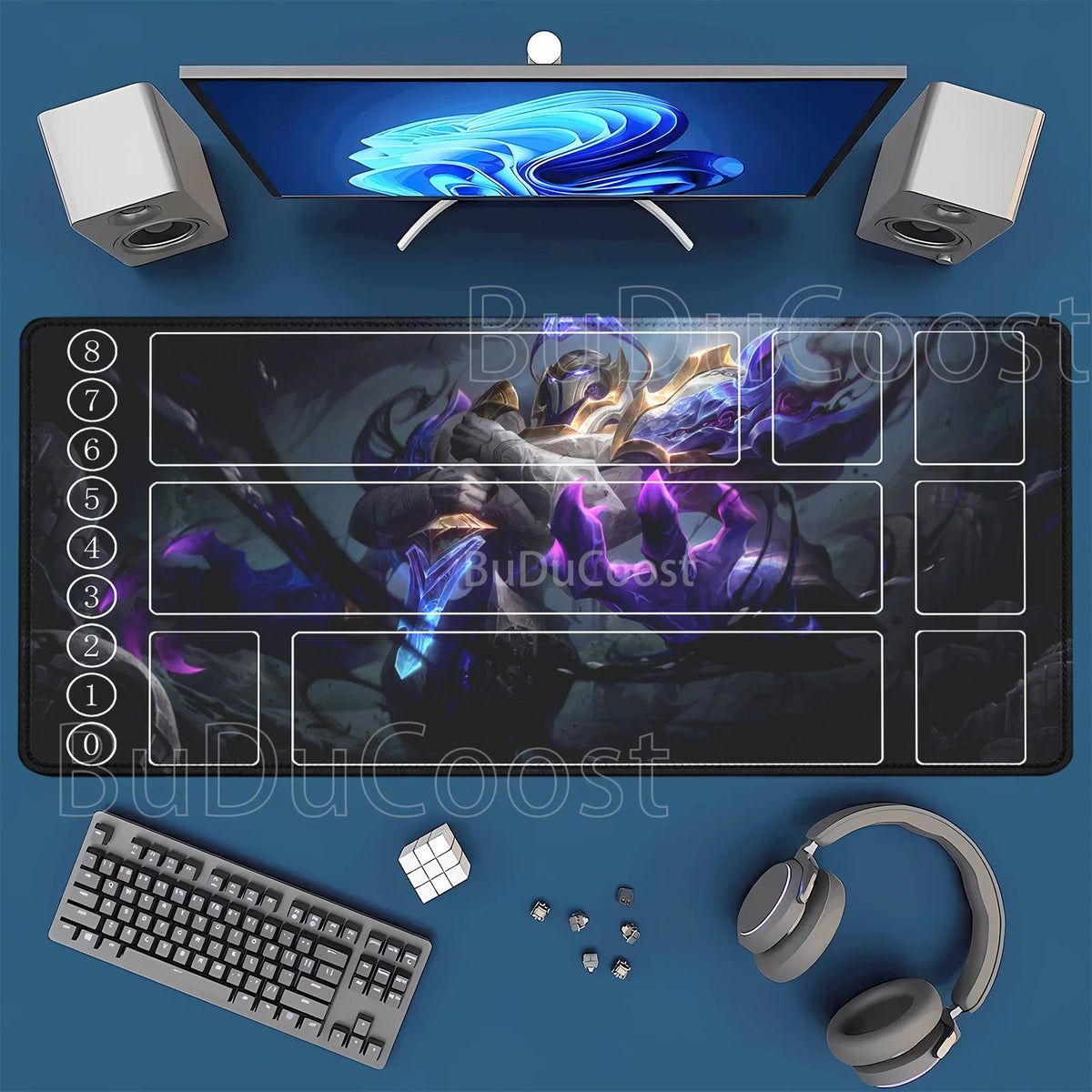 HD-tulostettu leikkimatto League of Mouse Pad Legends Riftbound -sarja TCG LOL-kortti 600x350 mm toimisto Ommellut reunat Lautapeli Pöytämatto