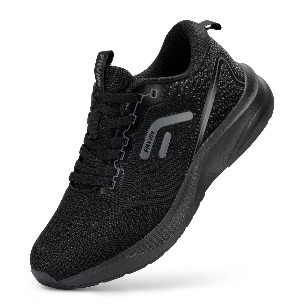 FitVille Mens Sport Running Shoes Breathable Lightweight Sneakers for Swollen Feet Wide Shoes Athletic Training Footwear