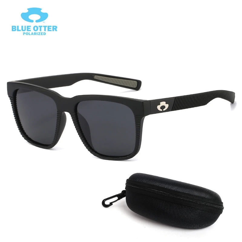 BLUE OTTER Polarized Sports Sunglasses UV400 for Cycling Fishing Running Driving Men Women Outdoor Eyewear with Box BT03