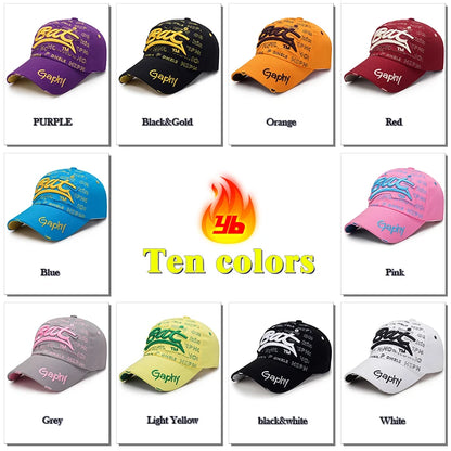 3D Letter Embroidery Patch Cotton Baseball Cap Adjustable Back New Mens Womens Outdoor Casual Sport Sun Cap Trucker Caps Dad Hat