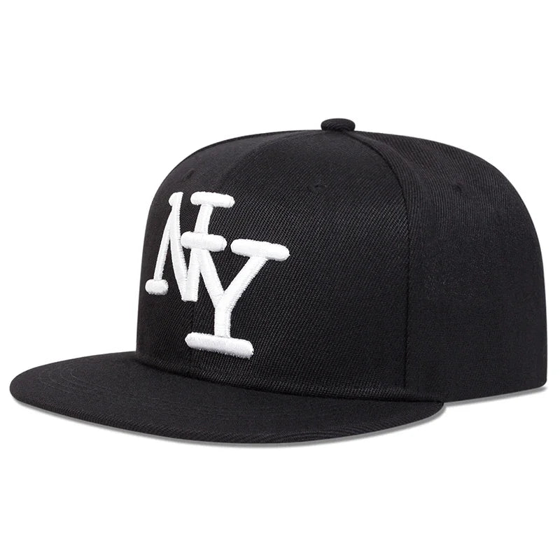 Unisex betűhímzéses hip-hop sapkák tavasz-ősz szabadtéri állítható alkalmi baseball sapkák napvédő sapka