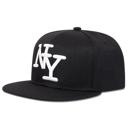 Unisex betűhímzéses hip-hop sapkák tavasz-ősz szabadtéri állítható alkalmi baseball sapkák napvédő sapka