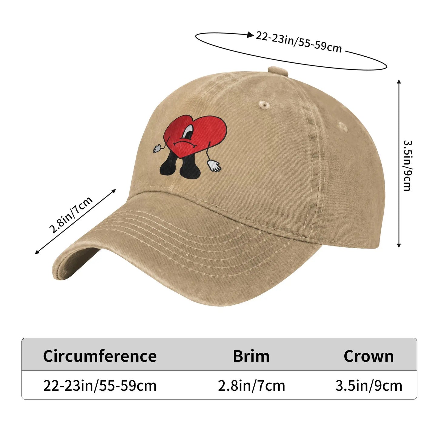 Bad Bunny Merch Baseball Cap Unisex Fashion  Hats Cap Adjustable Trucker Hat