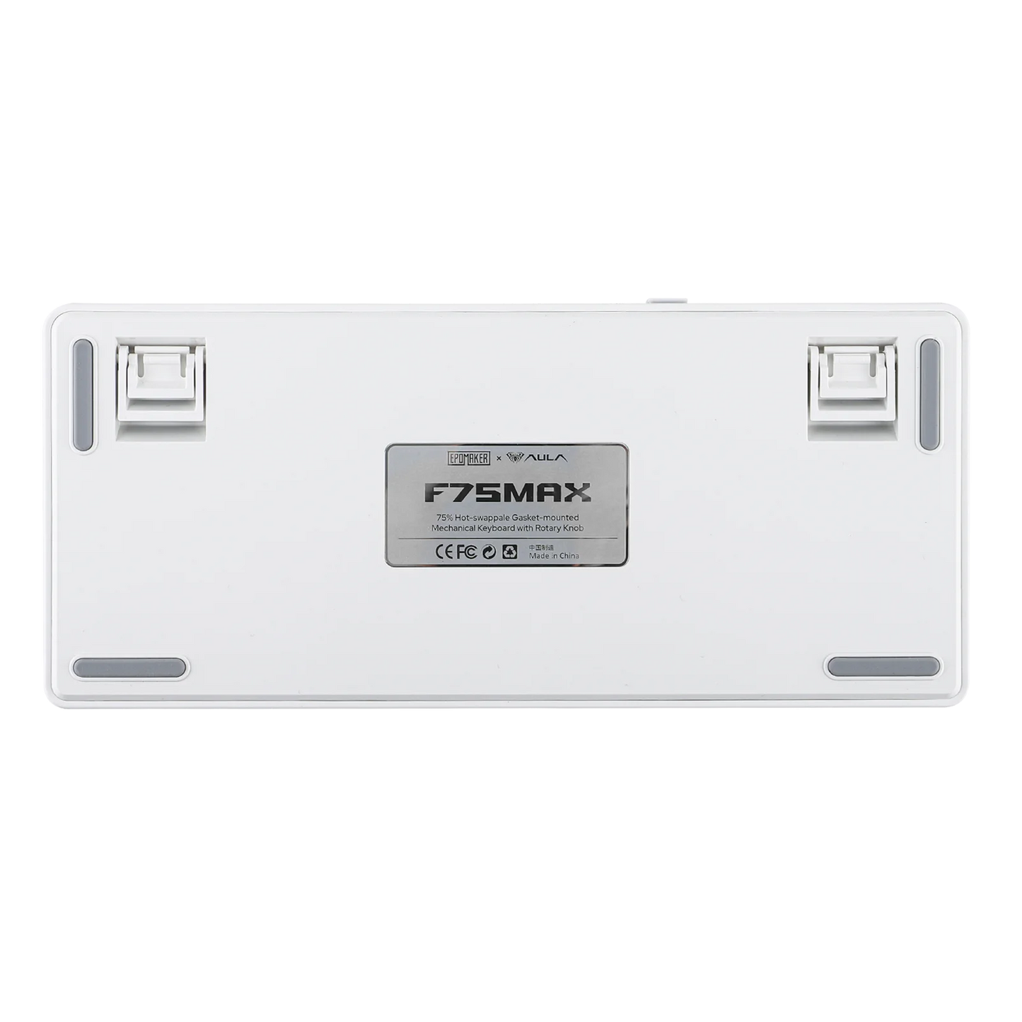 EPOMAKER X AULA F75 MAX Tastiera meccanica compatta 75% con layout ANSI, connessione cablata/Bluetooth/wireless 2.4GHz, schermo TFT e manopola