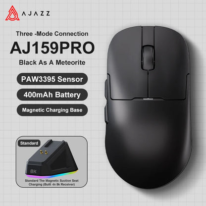 AJAZZ AJ159 APEX/AJ159PRO Wireless Gamer Mouse with RGB Magnetic Charging Base Lightweight AJ159P Gaming Mouse for PC Laptop