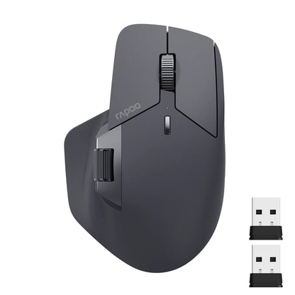 Rapoo MT760/MT760Mini Multi-mode Rechargeable Wireless Bluetooth Mouse Ergonomic 4000 DPI Supports Up to 4 Devices Office Mice