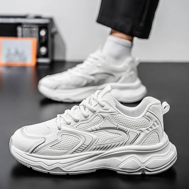 Zapatillas casuales rápidas para hombre, primavera/verano, suela blanda antideslizante, transpirables, para running al aire libre, moda juvenil, zapatillas deportivas Joker