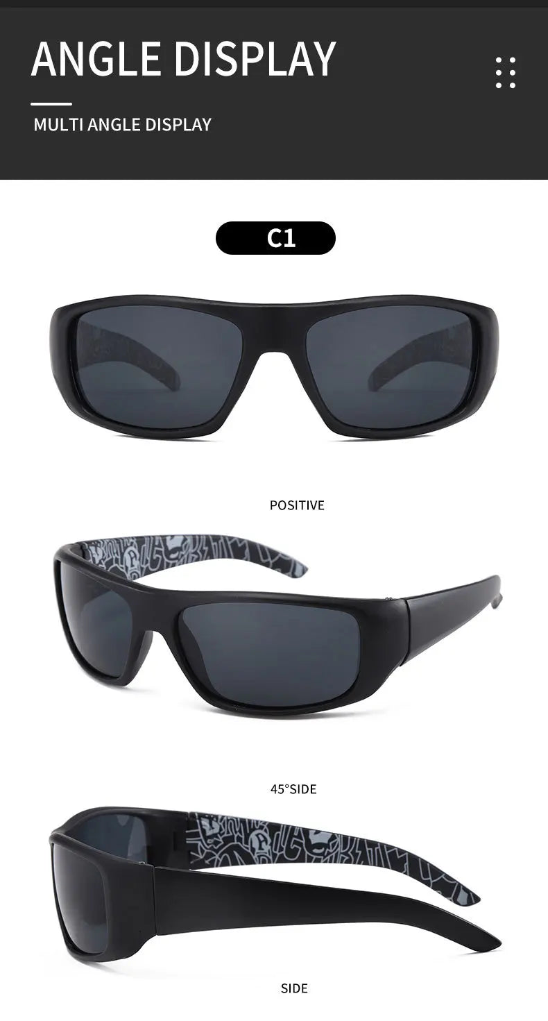 Designer Luxury Brand Polarized Sunglasses Men Protection Mountaineering Windproof Eyewear Driving Outdoor Sports Sun Glasses