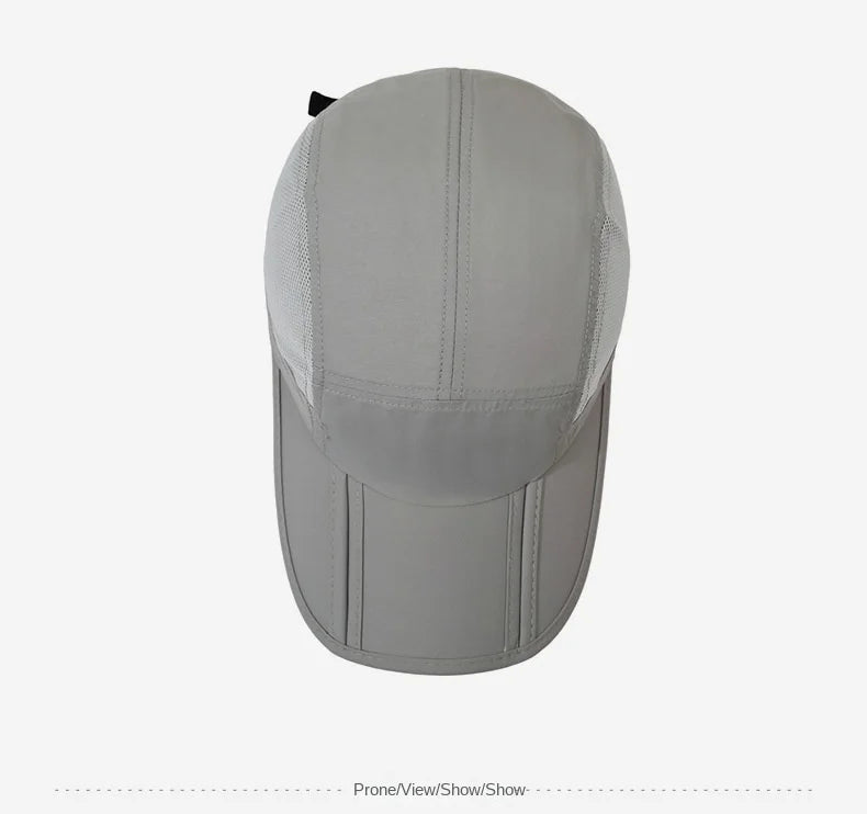 Men Women Quick Dry Baseball Cap Breathable UV Protection Mesh Sun Hat Adjustable Outdoor Sport Caps for Hiking Camping Fishing