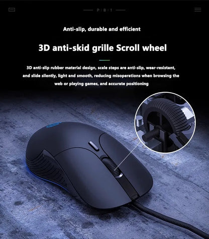 INPHIC B1 USB Wired Mouse, Silent Office Gaming Mouse for PC and Laptops