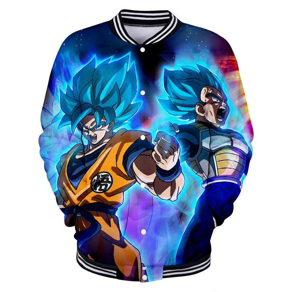 Dragon Ball Streetwear – baseballová uniforma pro muže a ženy, Son Goku, kostýmy pro dospělé, bundy, jarní a podzimní kabáty, svetry, mikiny, dárky