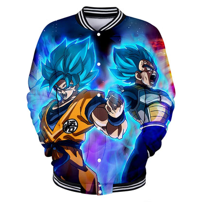 Dragon Ball Streetwear – baseballová uniforma pro muže a ženy, Son Goku, kostýmy pro dospělé, bundy, jarní a podzimní kabáty, svetry, mikiny, dárky