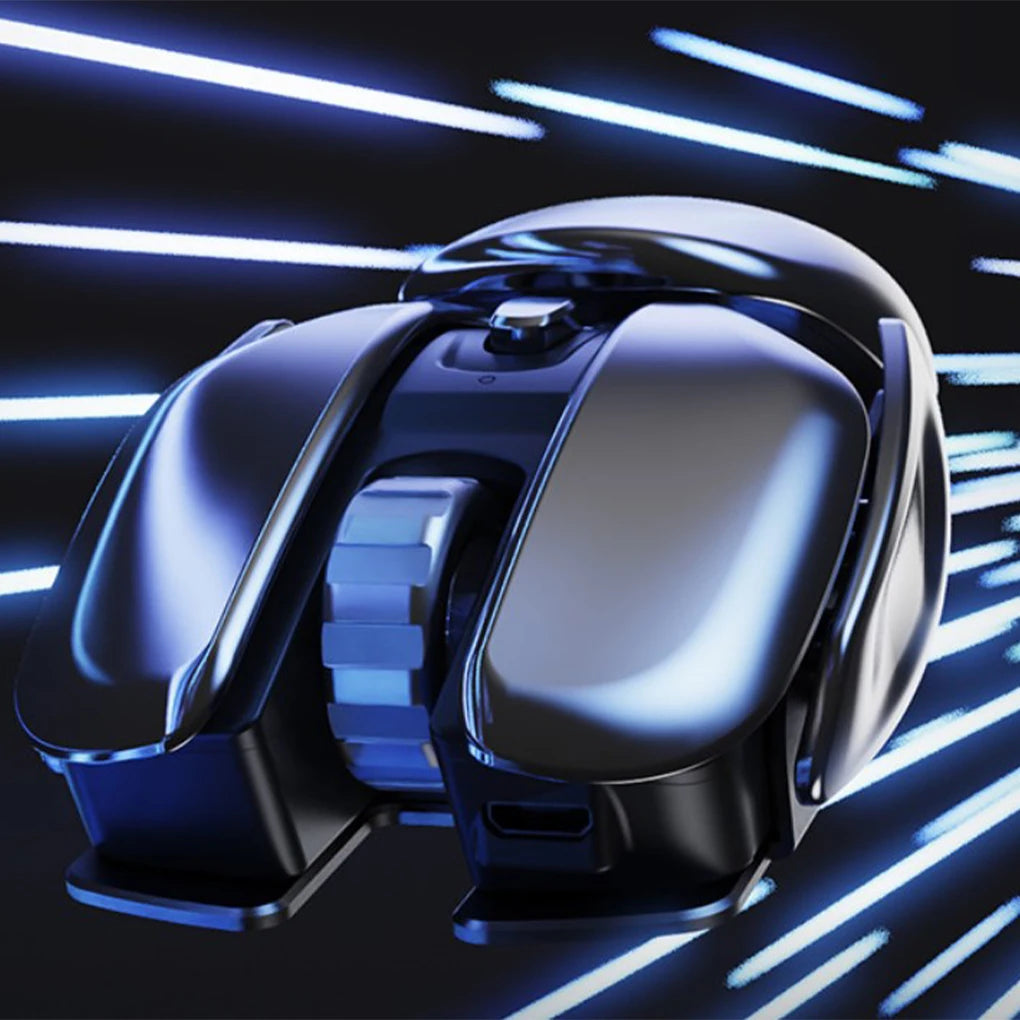 Rechargeable Mute Wireless Mouse USB Ergonomics Metal Receiver Desktop Waterproof Gaming Mice PC Laptop Tools