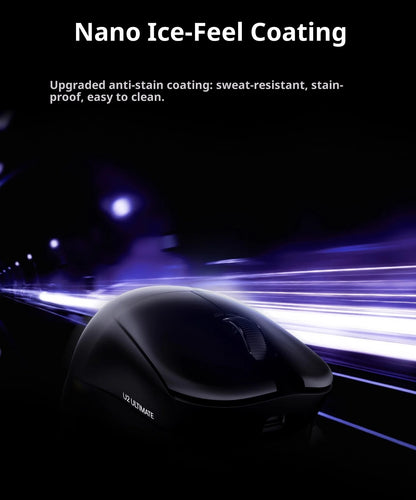 NEW ATK U2 V2 Mini Ultimate Wireless Gaming Mouse Tri-model Lightweight PAW3950 Ultra 8KHz 500mAh Custom Ergonomic E-sports Mouse