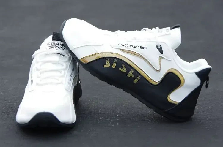 Wasserdichte Herren-Sneaker aus PU-Leder, lässige Sportschuhe, leichte, atmungsaktive, flache und rutschfeste Tennisschuhe, Zapatillas Hombre