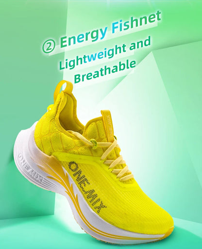 ONEMIX Carbon Fiber Plate Running Shoes Traction Shock Absorption Sneakers Professional Marathon PB Racing Sports Trainers Shoes