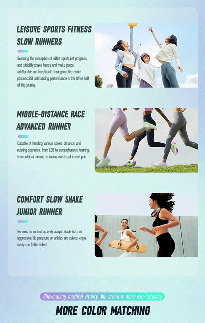 IRUNSVAN Carbonfaser-Sneaker – Laufschuhe für Anfänger und Fortgeschrittene – atmungsaktiv und bequem – Trainingsschuhe mit dicker Sohle – Unisex 130