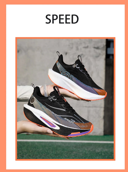 Carbon Plate Running Shoes Men Women Professional Marathon Racing Sneakers Breathable Lightweight Road Running Training Shoes