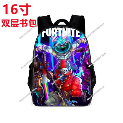 Fortnites SchoolBags Boys Girls Backpacks Large-capacity Knapsack High-quality Bookbags Fortress Night Figure Laptop Bag Gift