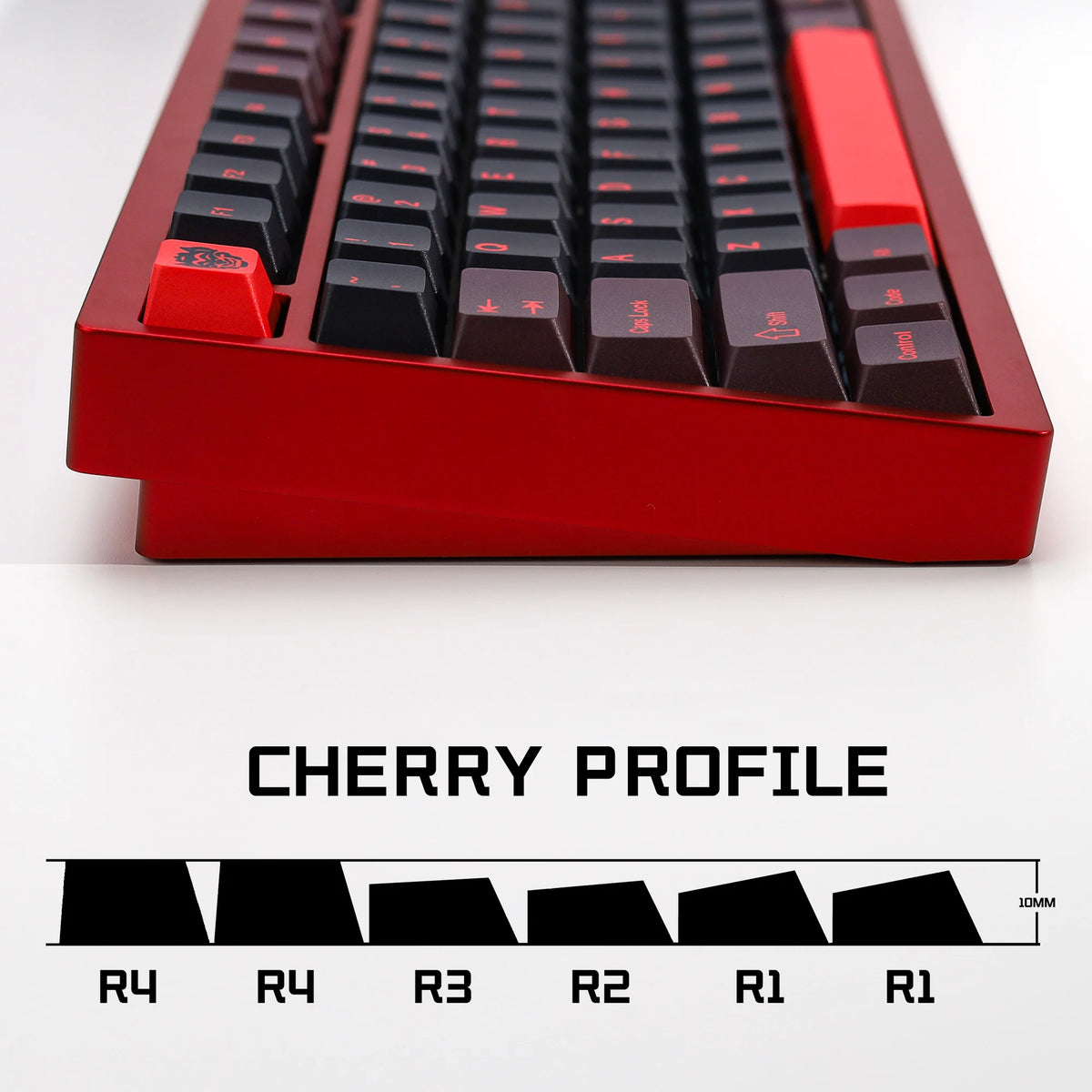 KBDiy GMK Red Dragon Keycaps PBT 143 Keys Set Retro Alice ISO Cherry Profile KeyCap For Custom DIY 60 Mechanical Keyboard Gaming
